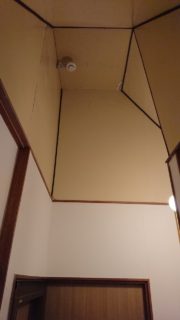 階段天井補修